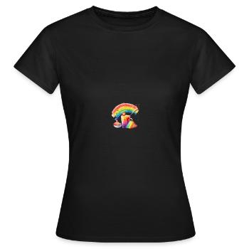 GOOD BREAKFAST - Women's T-Shirt - black - Front - AI Model Female 172 dark (172cm)