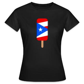 Porto Rico - T-shirt Femme - noir - Devant - AI Model Female 172 dark (172cm)