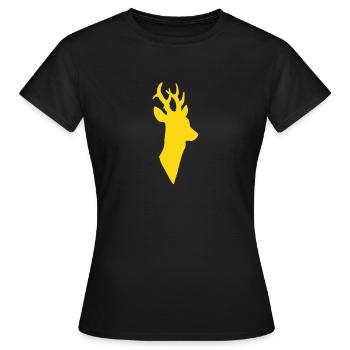 Rehbock - Frauen T-Shirt - Schwarz - Vorne - AI Model Female 172 dark (172cm)