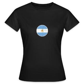Argentine Drapeau argentin Argentin - T-shirt Femme - noir - Devant - AI Model Female 172 dark (172cm)