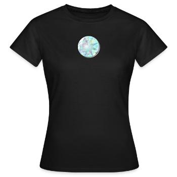 Diamond, jewelry, star - Women's T-Shirt - black - Front - AI Model Female 172 dark (172cm)