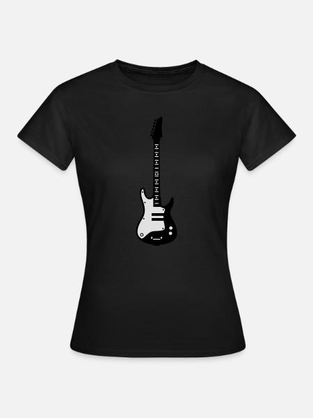 guitare - T-shirt Femme - noir