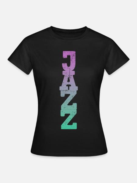 Jazz Musik Retro - Frauen T-Shirt - Schwarz