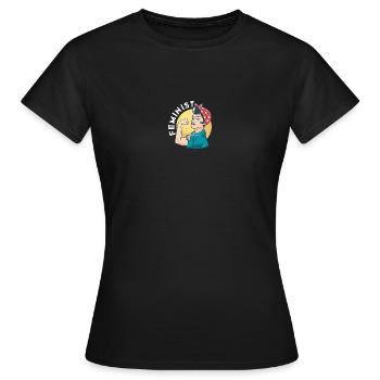 Feminism Feminist Women's Rights - Women's T-Shirt - black - Front - AI Model Female 172 dark (172cm)