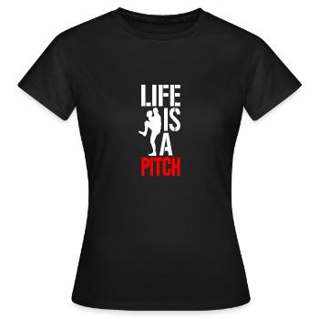 Lanceur de baseball - T-shirt Femme - noir - Devant - AI Model Female 172 dark (172cm)