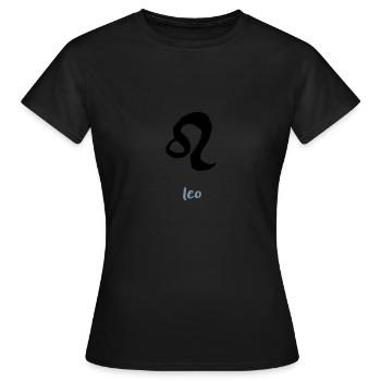 Leo Zodiac - Women's T-Shirt - black - Front - AI Model Female 172 dark (172cm)