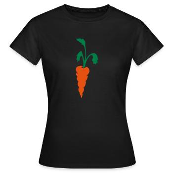 Carotte carotte - T-shirt Femme - noir - Devant - AI Model Female 172 dark (172cm)