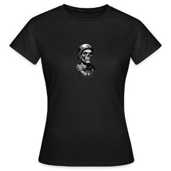 Zombie Soldier - Women's T-Shirt - black - Front - AI Model Female 172 dark (172cm)