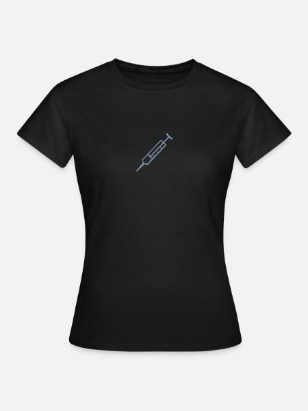 Spritze - Frauen T-Shirt - Schwarz
