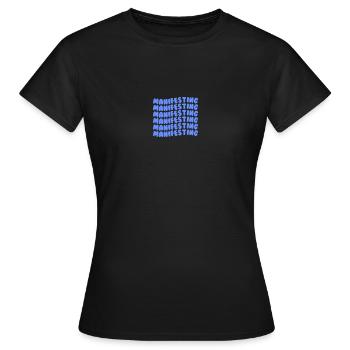 Se manifestant en bleu clair - T-shirt Femme - noir - Devant - AI Model Female 172 dark (172cm)
