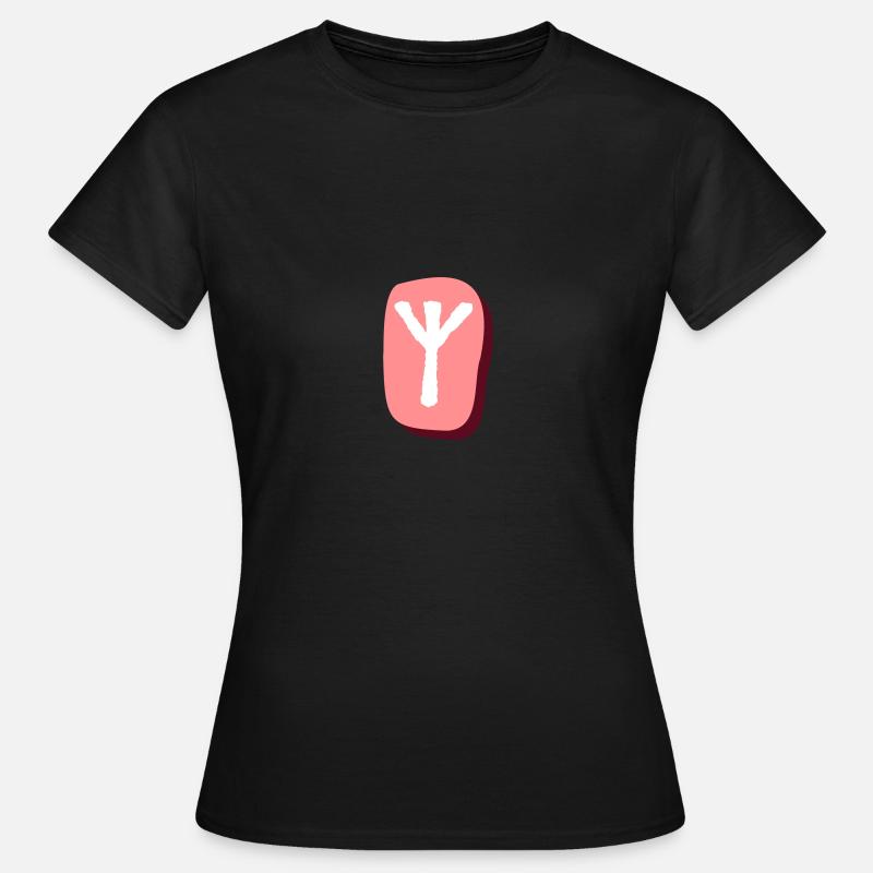 Algiz Rune - Women's T-Shirt - black