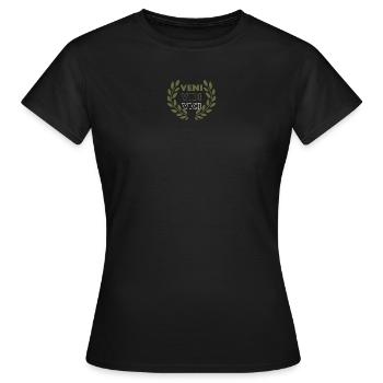 Veni VIDI VICI - T-shirt Femme - noir - Devant - AI Model Female 172 dark (172cm)