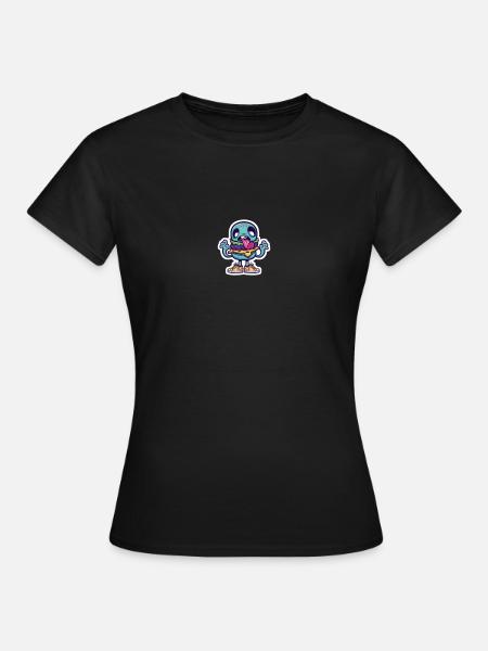 hamburger fou - T-shirt Femme - noir