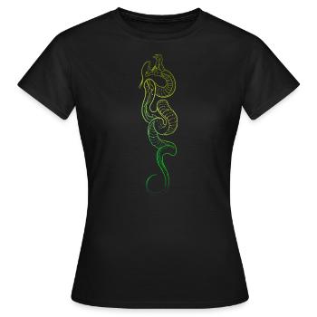Originalschlange - Frauen T-Shirt - Schwarz - Vorne - AI Model Female 172 dark (172cm)
