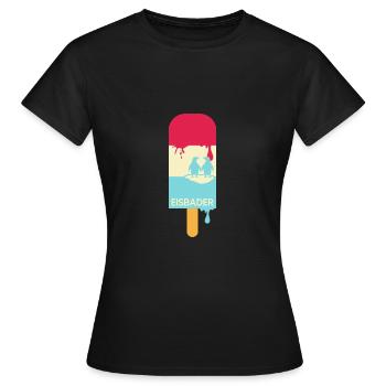 Eisbader Eiszeit im Eisbad - Frauen T-Shirt - Schwarz - Vorne - AI Model Female 172 dark (172cm)