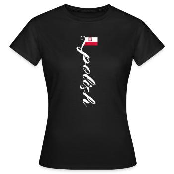 Polen - Frauen T-Shirt - Schwarz - Vorne - AI Model Female 172 dark (172cm)