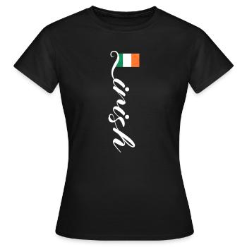 Irlande - T-shirt Femme - noir - Devant - AI Model Female 172 dark (172cm)
