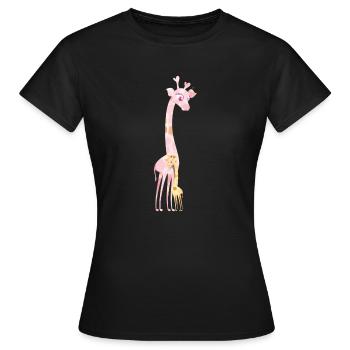 Girafe - Communication non-violente - Amour - T-shirt Femme - noir - Devant - AI Model Female 172 dark (172cm)