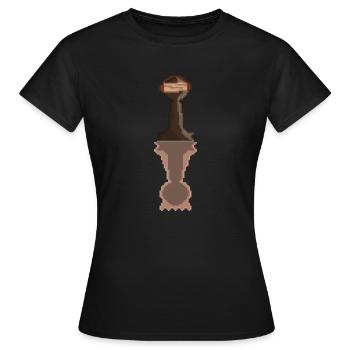 GRANDIR - T-shirt Femme - noir - Devant - AI Model Female 172 dark (172cm)
