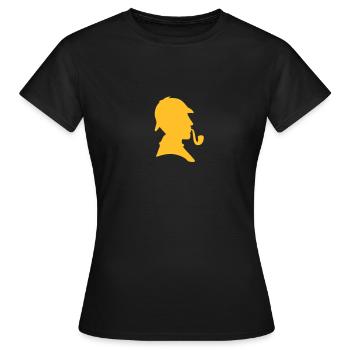 Sherlock - Frauen T-Shirt - Schwarz - Vorne - AI Model Female 172 dark (172cm)