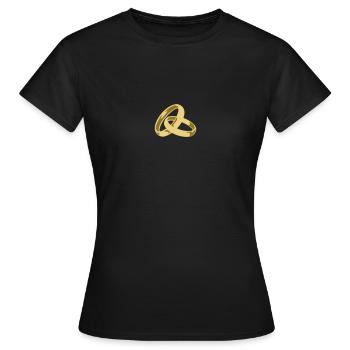 Anneaux - T-shirt Femme - noir - Devant - AI Model Female 172 dark (172cm)