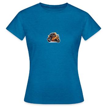 Racing driver - Women's T-Shirt - antique blue sapphire heather - Front - AI Model Female 172 dark (172cm)