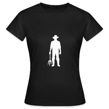 Travail agricole - T-shirt Femme - noir - Devant - AI Model Female 172 dark (172cm)