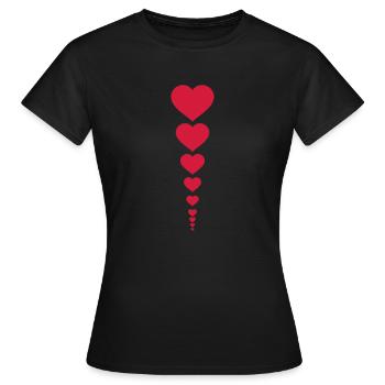 love - Frauen T-Shirt - Schwarz - Vorne - AI Model Female 172 dark (172cm)