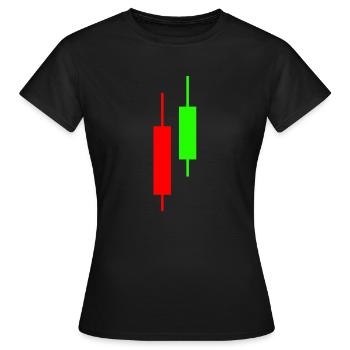Commerce - T-shirt Femme - noir - Devant - AI Model Female 172 dark (172cm)