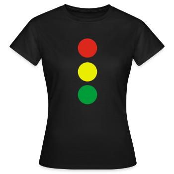 Ampel - Frauen T-Shirt - Schwarz - Vorne - AI Model Female 172 dark (172cm)