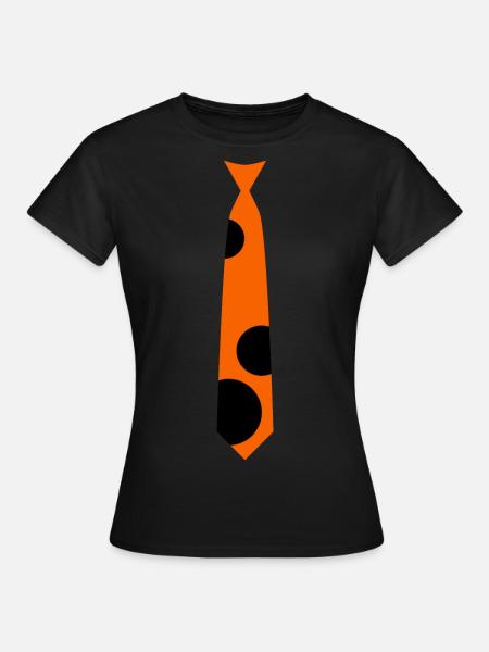T-shirt tie style ladybug - new! - Women's T-Shirt - black