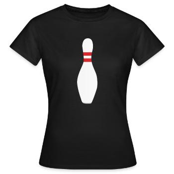 Une pinte de bowling ou de bowling - T-shirt Femme - noir - Devant - AI Model Female 172 dark (172cm)