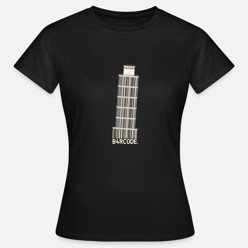 B4RCODE. Pisa - Frauen T-Shirt - Schwarz