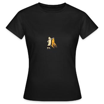 Nu Drôle De Banane Strip Nudiste - T-shirt Femme - noir - Devant - AI Model Female 172 dark (172cm)