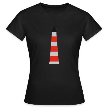 phare - T-shirt Femme - noir - Devant - AI Model Female 172 dark (172cm)