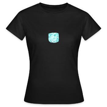 cube ice cyan - Women's T-Shirt - black - Front - AI Model Female 172 dark (172cm)