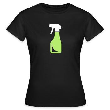 Spray bottle - Women's T-Shirt - black - Front - AI Model Female 172 dark (172cm)