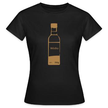 40% Vodka - T-shirt Femme - noir - Devant - AI Model Female 172 dark (172cm)
