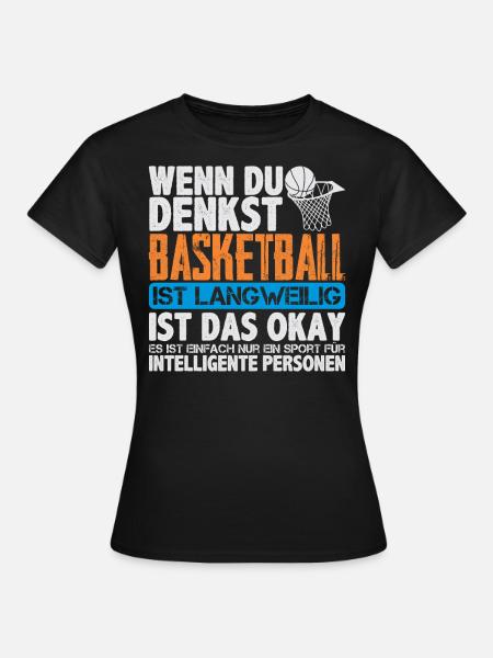 Basketball - Frauen T-Shirt - Schwarz
