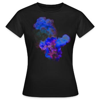 colors color cloud color explosion - Women's T-Shirt - black - Front - AI Model Female 172 dark (172cm)