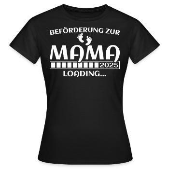 Werdende Mama 2024 Beförderung zur Mutter - Frauen T-Shirt - Schwarz - Vorne - AI Model Female 172 dark (172cm)