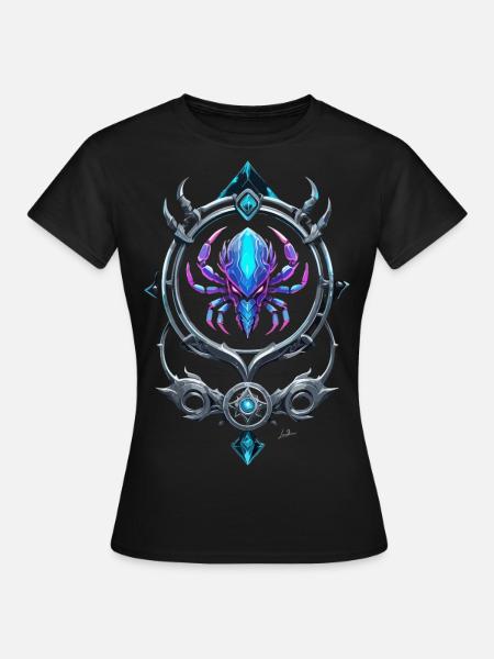Cancer Futuristic Symbol - Women's T-Shirt - black