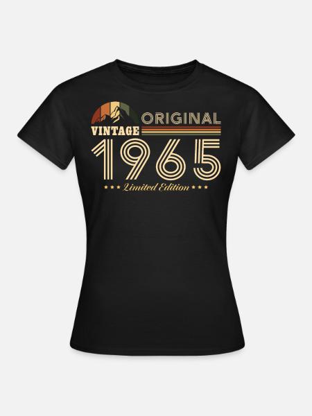 Berge 1965 Jahrgang Geburtstag Geschenk - Frauen T-Shirt - Schwarz