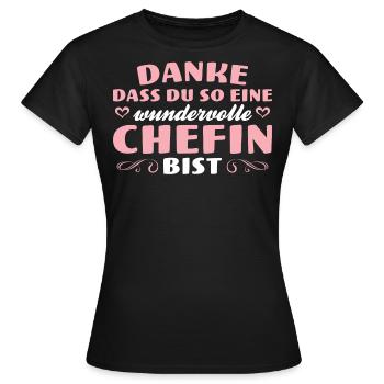Danke Wundervolle Chefin Geschenk - Frauen T-Shirt - Schwarz - Vorne - AI Model Female 172 dark (172cm)