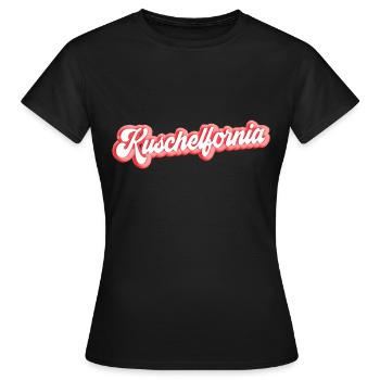 Kuschelfornia Kuschelig - Frauen T-Shirt - Schwarz - Vorne - AI Model Female 172 dark (172cm)
