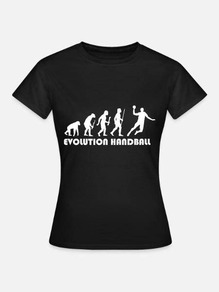Evolution Handball - Frauen T-Shirt - Schwarz