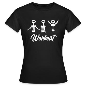 Vin d’entraînement - Vin rouge Vin blanc - T-shirt Femme - noir - Devant - AI Model Female 172 dark (172cm)