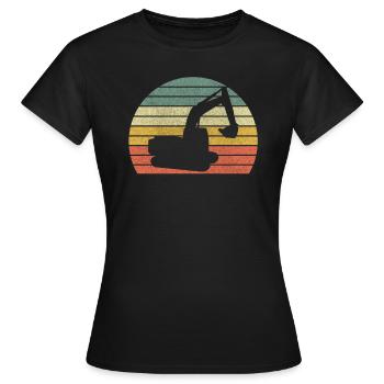 Pelleteuses Dragage Pelles - T-shirt Femme - noir - Devant - AI Model Female 172 dark (172cm)