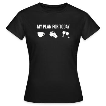 Arbitre arbitre arbitre Referee - T-shirt Femme - noir - Devant - AI Model Female 172 dark (172cm)