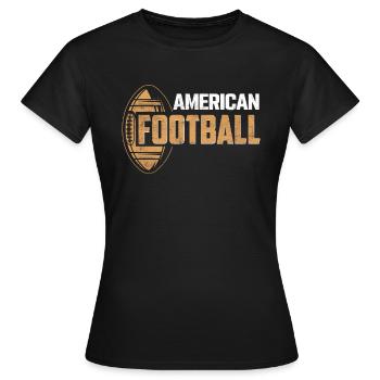 Football américain - T-shirt Femme - noir - Devant - AI Model Female 172 dark (172cm)